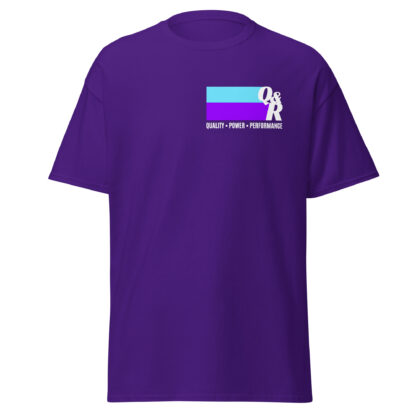 Q&R white logo T-shirt, purple