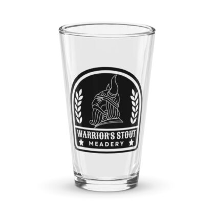 Warrior's Stout pint glass